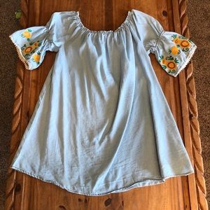 Denim & Sunflower Dress/Tunic Country Chic